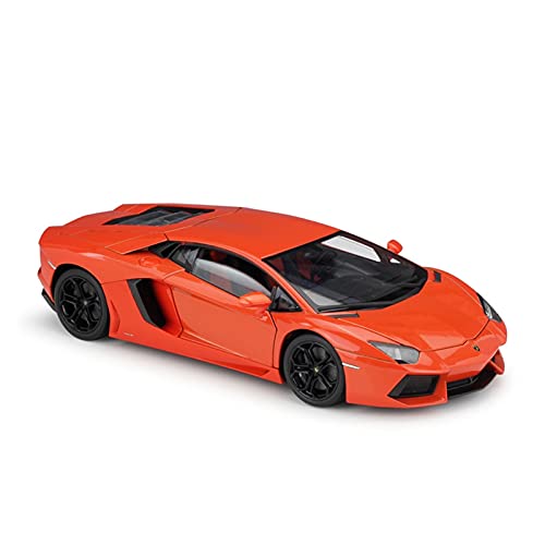 Kit Juguetes Coches Metal Resistente Escala 1:24 para Lamborghini Aventador LP700 Kit De Modelo De Coche Simulación Aleación Coche Diecast Car Maravilloso Regalo (Color : Rosado)