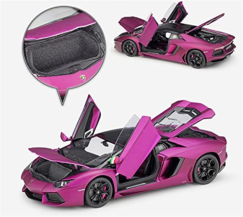 Kit Juguetes Coches Metal Resistente para Lamborghini Aventador LP700 1:18 Simulación Carreras Modelo Aleación Fundición Presión Serie Regalo Niños Coche Maravilloso Regalo (Color : Rosado)