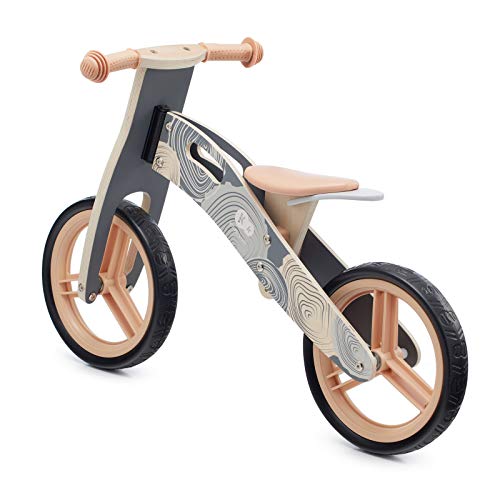 kk Kinderkraft Bicicleta sin Pedales RUNNER, Ligera, Ajustable, 12 Pulgadas, Gris