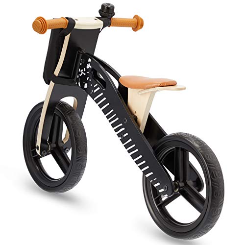 kk Kinderkraft Bicicleta sin Pedales Runner, Ligera, Ajustable, 3 Años y más, Unisex-Baby, Negro, 83 x 38 x 54 cm
