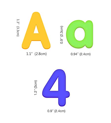 kramow Letras y números magnéticos ,106 Piezas,Juguetes magnéticos para Niños