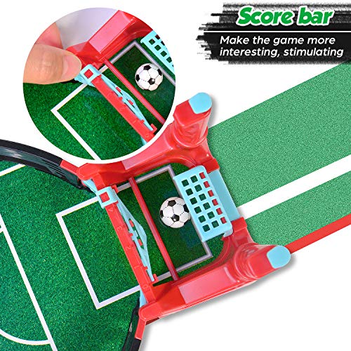 Kriogor Mini Mesa De Futbolín Juegos, Mesa de Juego de futbolín Mini Juego de Arcade de Mesa de fútbol Juego de fútbol de Escritorio en Miniatura para niños Fiesta Familiar