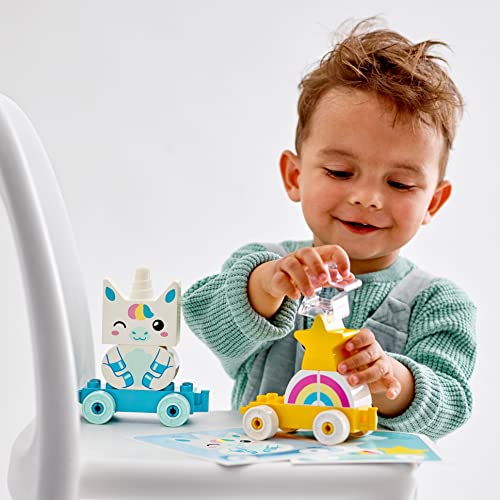 LEGO 10953 Duplo Mi Primer Unicornio, Tren de Juguete para Niños y Niñas a Partir de 1,5 Años, Juguete Educativo para Preescolares