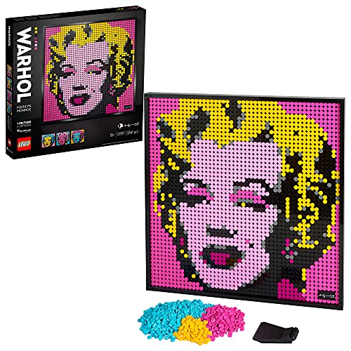 LEGO 31197 Art Andy Warhol's Marilyn Monroe Póster de Coleccionista, Decoración de Pared, Set de Construcción para Adultos