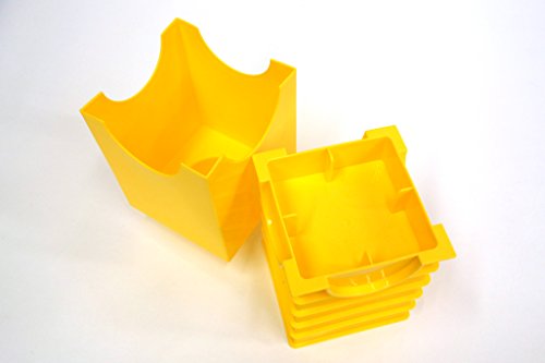 Lego 40011732 - Caja en forma de bloque de lego 1, color amarillo [importado de Alemania]