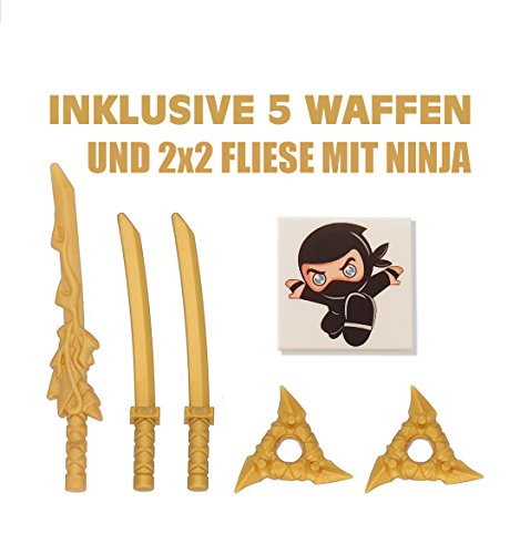 LEGO Ninjago - Figura de Ninja Verde Lloyd Green con 5 Armas, Incluye Espada de dragón