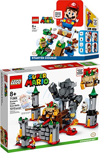 LEGO® Super Mario™ Juego de 2 Piezas 71360 71369 Pack Inicial: Aventuras con Mario + Batalla Final en el Castillo de Bowser