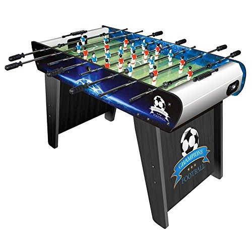 Leomark Futbolín De Mesa Madera Futbolines Fútbolista Deporte Patada Champions, Dimensiones: 122 x 61 x 83 (A) cm