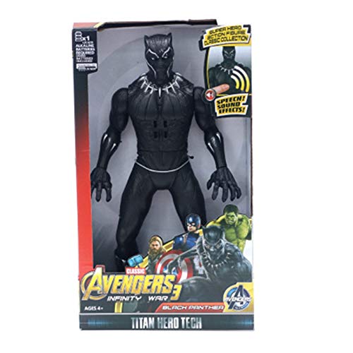 Letaowl Figura de acción 30cm Heroes Black Panther Thanos Capitán Thor Hombre Hombre Spiderman Hulkbuster Hulk Figura (Color : Aquaman NO Box)