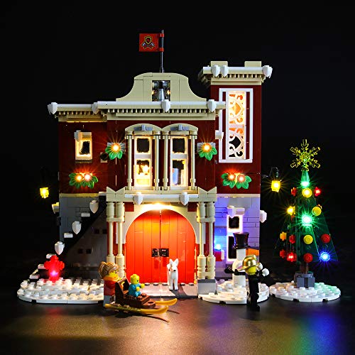 LIGHTAILING Conjunto de Luces (Creator Expert Parque de Bomberos Navideño) Modelo de Construcción de Bloques - Kit de luz LED Compatible con Lego 10263 (NO Incluido en el Modelo)