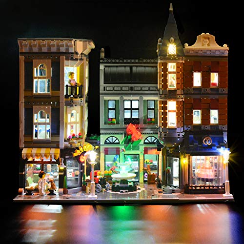 LIGHTAILING Conjunto de Luces (Gran Plaza) Modelo de Construcción de Bloques - Kit de luz LED Compatible con Lego 10255 (NO Incluido en el Modelo)