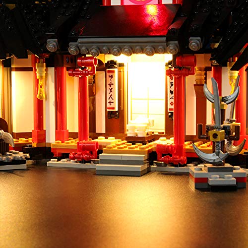 LIGHTAILING Conjunto de Luces (Ninjago Monasterio del Spinjitzu) Modelo de Construcción de Bloques - Kit de luz LED Compatible con Lego 70670 (NO Incluido en el Modelo)