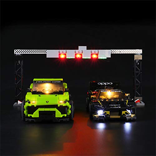 LIGHTAILING Conjunto de Luces (Speed Champions Urus ST-X & Huracán Super Trofeo EVO) Modelo de Construcción de Bloques - Kit de luz LED Compatible con Lego 76899 (NO Incluido en el Modelo)
