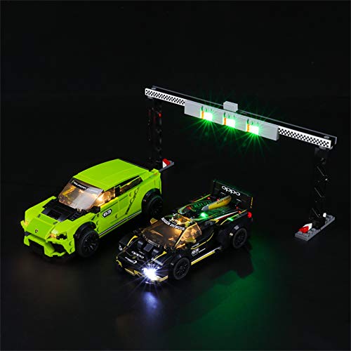 LIGHTAILING Conjunto de Luces (Speed Champions Urus ST-X & Huracán Super Trofeo EVO) Modelo de Construcción de Bloques - Kit de luz LED Compatible con Lego 76899 (NO Incluido en el Modelo)