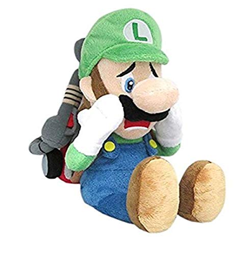 Little Buddy Serie Super Mario Luigi 's Mansion 10 "Scared Luigi de Peluche con strobulb