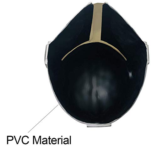 LIUQI Réplica de casco mandaloriano, máscara de cabeza completa para hombre, Mando, cazarrecompensas, accesorios de disfraz de Halloween para adultos, tamaño grande