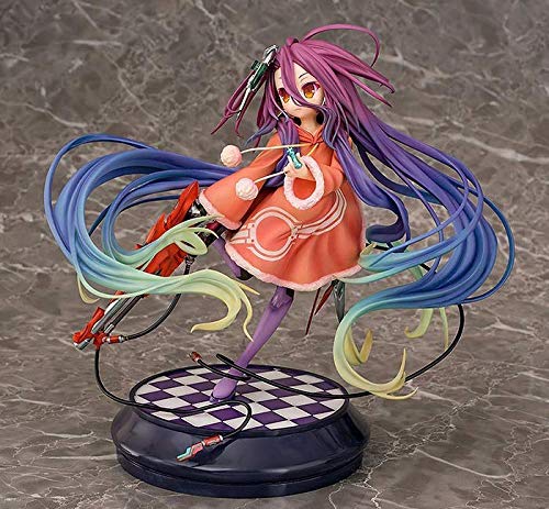 lkw-love No Game No Life: Figura de PVC Shiro (Escala 1: 7) - Escultura Muy Detallada - Altura 22 Cm