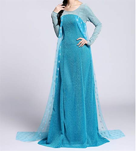 LOBTY Vestido de Princesa para Mujer Vestidos de Manga Larga Vestido de Noche Largo Vestido de Fiesta de Halloween de Navidad Mardi Gras Disfraz de Carnaval Disfraz de Cosplay para Adultos con Peluca