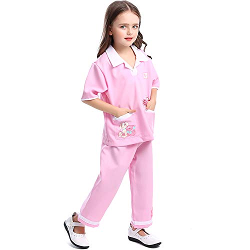 LOLANTA Niños Niñas Doctor Disfraces Veterinario Juego de Roles Disfraces de Halloween adjuntar Juguetes médicos