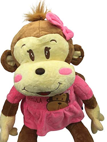 LOYFER Peluche para Bebe- Peluche Mona mariola, con Felpa Fina y Muy Suave de 60cm