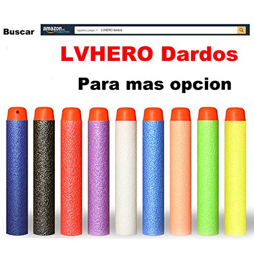 LVHERO 400 Balas Dardos Darts para Nerf Elite Armas de Juguete