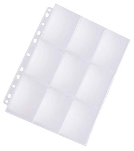 Mangas de tarjetas de comercio Transparente Impermeable Tarjeta de juego Modelos Álbum Carpeta de tarjetas de comercio Almacenamiento Páginas del álbum