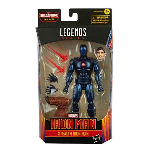 Marvel Classic Hasbro Series - Figura de Iron Man Stealth de 15 cm - Diseño Premium - 5 Accesorios y 1 Pieza de Figura para armar