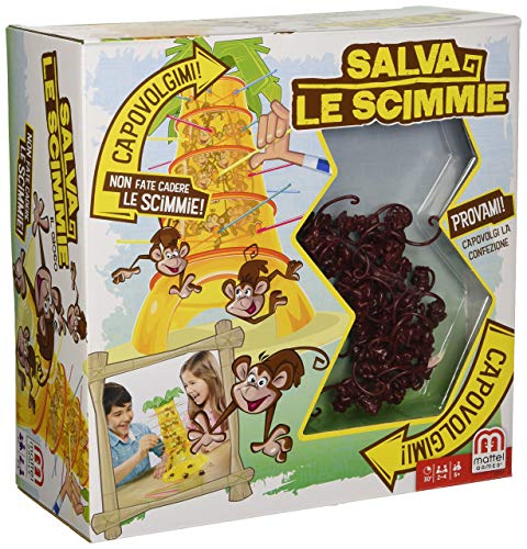 Mattel - Pack La Gallina Josefina + Monos Locos, juegos de mesa para niños