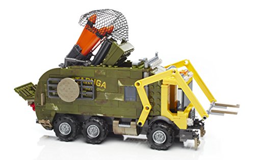 Mega Bloks - Furgoneta de Combate Luces y Sonidos, Tortugas Ninja, Juego de construcción (Mattel DPF82)