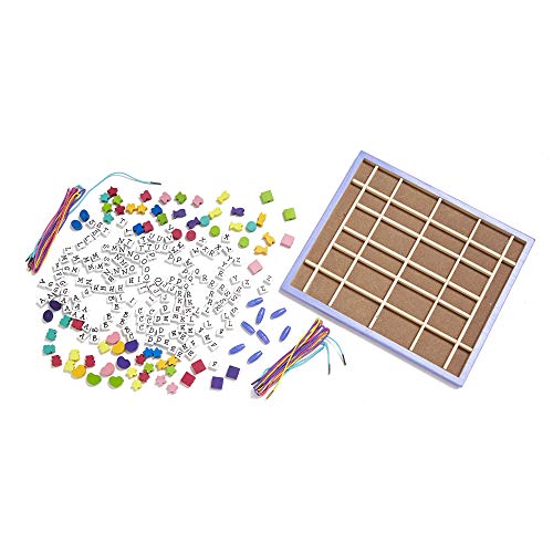 Melissa & Doug - Cuentas de madera para hilar (13774)