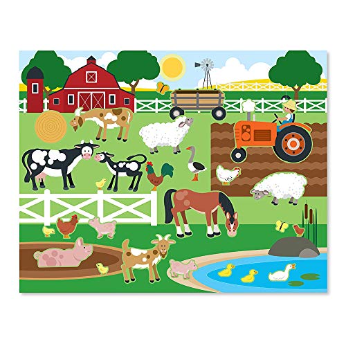 Melissa & Doug- Hábitats Bloc de Autoadhesivos Reutilizables, Multicolor (14196)
