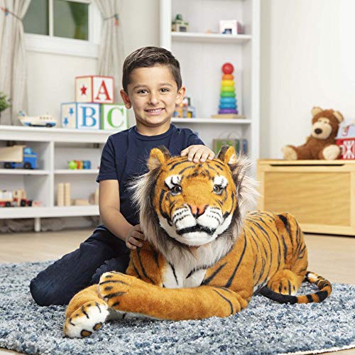 Melissa & Doug- Tiger Giant Leones y Otros felinos Grandes Juguete de Pluche, Multicolor (Melissa&Doug 12103) , color/modelo surtido