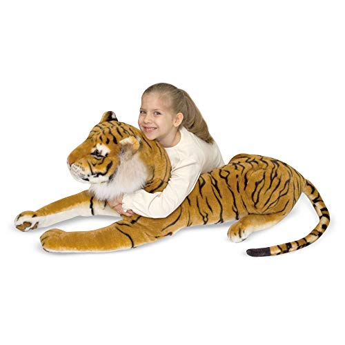 Melissa & Doug- Tiger Giant Leones y Otros felinos Grandes Juguete de Pluche, Multicolor (Melissa&Doug 12103) , color/modelo surtido