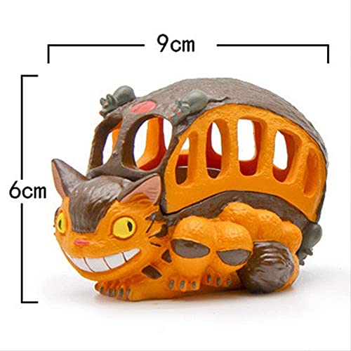Mi Vecino Totoro Cat Bus Figura Juguetes DIY Multifuncional Totoro Bus Resina Figura Modelo Juguete Caja de Almacenamiento
