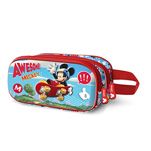 Mickey Mouse Skater-Estuche Portatodo 3D Doble