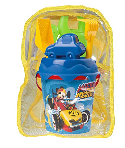 Mickey y Los Superpilotos- Mickey and The Roadster Racers Mochila de Playa Completa, Color (Smoby 863038)