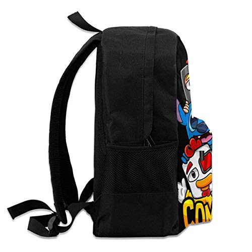 Mikec-Rack 3D Impresión Anime/Mochila de Dibujos Animados, Mochilas Escolares Personalizadas para niños