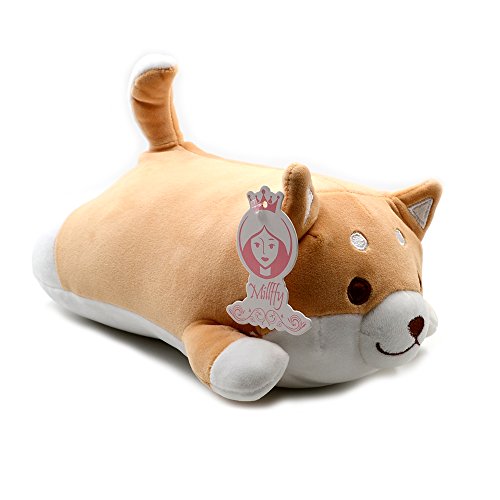 Millffy Nuevo lindo Shiba Inu peluche juguetes de peluche Super Soft Chai perro felpa almohada perro culo almohada niños juguetes (Brown Corgi, 55 cm 21.7 pulgadas