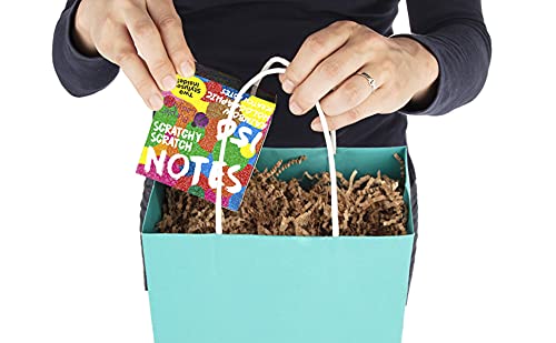 Mini Bloc de Notas Mágico con de Purple Ladybug - 150 Cartulinas Negras Rascables para Dibujar con Niños, Manualidades, Escribir Listas - Incluye 2 Lápices! Fondo ArcoirisHolografico