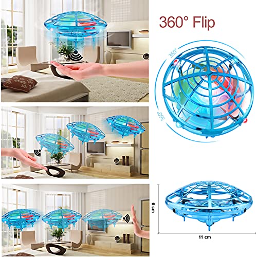Mini UFO Drone Kids Flying Toy Mano y Control Remoto Inducción infrarroja Quadcopter 360 ° Flip Interactive Toys Regalos de cumpleaños para niños niñas