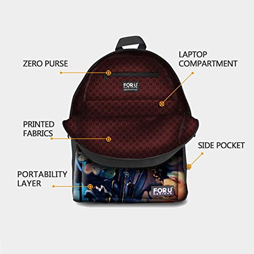 Mochila escolar con diseño de carlino para niños y niñas
