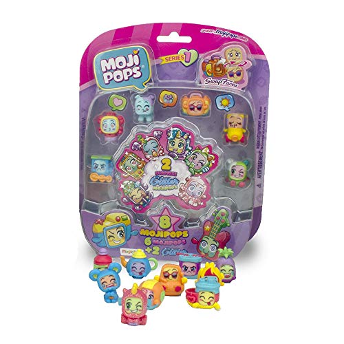 MOJIPOPS - Blister 8 figuras (6 figuras MojiPops y 2 exclusivas figuras Glitter) , color/modelo surtido