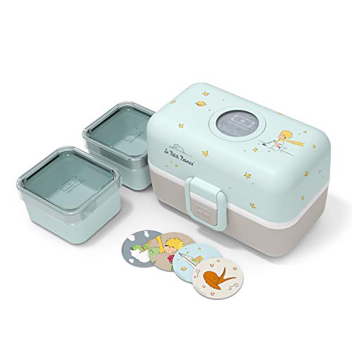 MONBENTO Recipientes Para Comida Marca Modelo Caja Tresor Infantil Principito-nueva, Multicolor, Lunch box enfant
