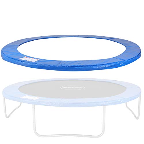 Monzana Deuba Cojín de protección Azul de PVC Cubierta para Cama elástica Borde resortes trampolín de 305 cm Exterior