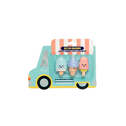 Mr. Wonderful Set of erasers with super cute shapes