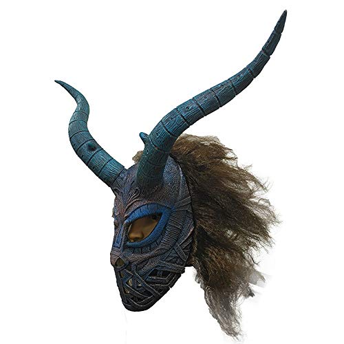 MTnoble Halloween Horror Heaturgear Película Props,Party Ball Club Decoration Props Man Wei Película Panthers Anti-Eric Leopard Mask Hourgear