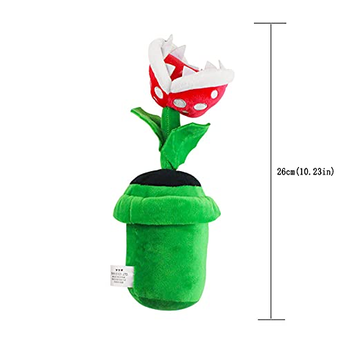 Muñeca de peluche, muñeca de piraña, plantas en maceta de felpa de piraña de 26 CM, plantas en maceta de felpa de piraña, figura de felpa de planta de piraña, juguete suave, juguete de peluche