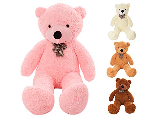 MyTeddyWorld Oso De Peluche Gigante 140-200 cm - Rosado 140 cm Grande Suave Osito De Felpa Regalo para Niños - Juegete De Peluche Ideal para Fiestas De Bodas Navidad Dia De San Valentin
