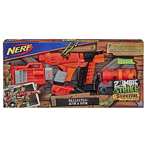 Nerf- Zombie Nailbiter Zoom and Doom, Multicolor (Hasbro E6163EU4) , Color/Modelo Surtido