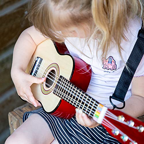 New Classic Toys New Classic Toys-10344 0344-Guitarra de Juguete, Natural, Color Naturel (Ref 0344)